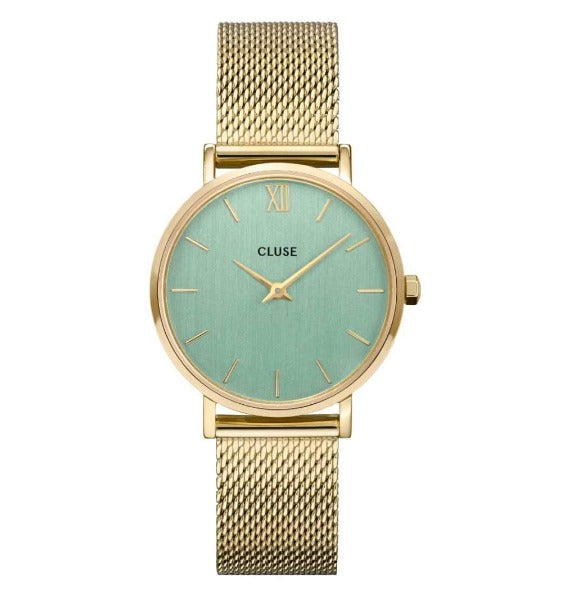 Orologio Cluse Minuit Mesh Green, Gold Colour Referenza: CW0101203030