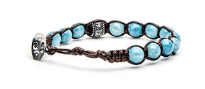 Bracciale Tamashii Ruota Giada Sky Blu