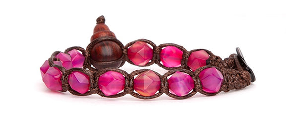 Bracciale Tamashii Diamond Cut Agata Rossa