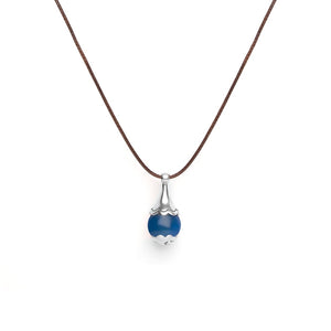 Collana Tamashii Ear-Drops Agata Blu