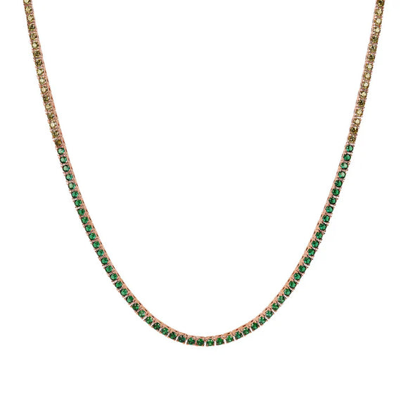 Collana Bronzallure Tennis con Cubic Zirconia Effetto Dégradé