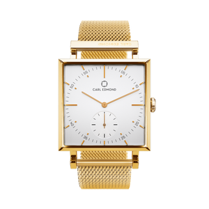 OROLOGIO CARL EDMOND WHITE DELUXE GOLD - G2921-MG18