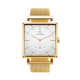 OROLOGIO CARL EDMOND WHITE DELUXE GOLD - G2921-MG18