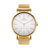 OROLOGIO CARL EDMOND WHITE DELUXE GOLD - R3621-MG18