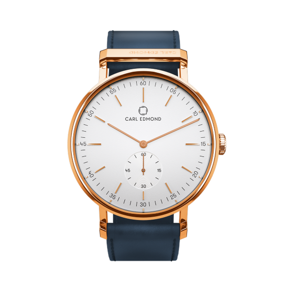 OROLOGIO CARL EDMOND WHITE DELUXE ROSE GOLD - R3611BLR18