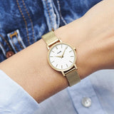 Orologio Cluse Boho Chic Petite Mesh White, Gold Colour Referenza: CW0101211001