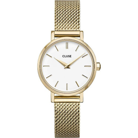 Orologio Cluse Boho Chic Petite Mesh White, Gold Colour Referenza: CW0101211001