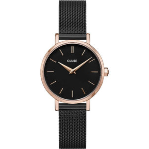 Orologio Cluse Boho Chic Petite Mesh Black, Rose Gold Colour Referenza: CW0101211004