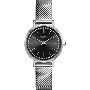 Orologio Cluse Boho Chic Petite Crystals Mesh Black, Silver Colour Referenza: CW10502 