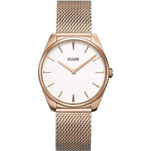 Orologio Cluse Féroce Mesh White, Rose Gold Colour Referenza: CW0101212002 